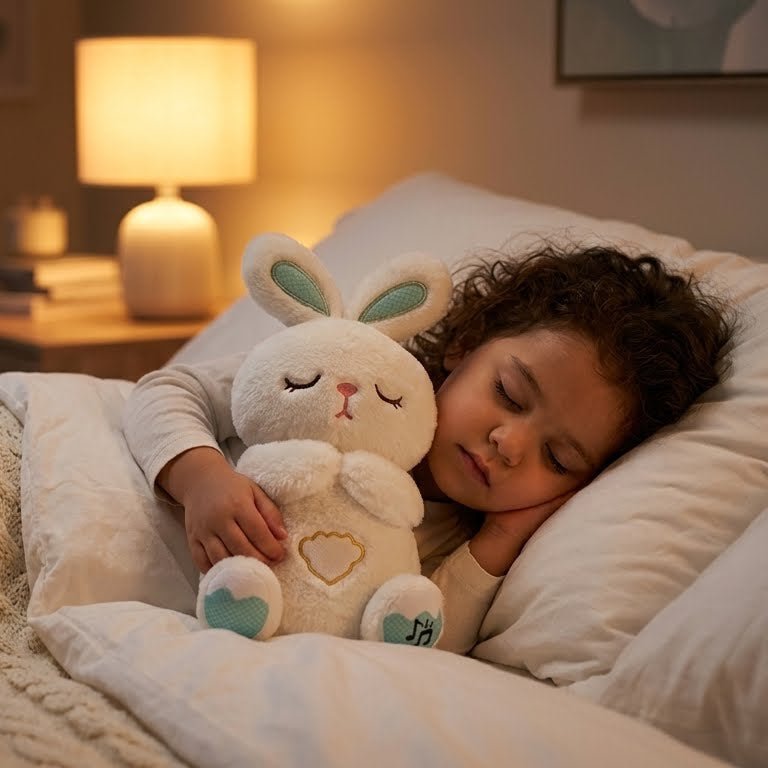 CALMIBUNNY® - Lapin Peluche Respirant - PELUCHOU