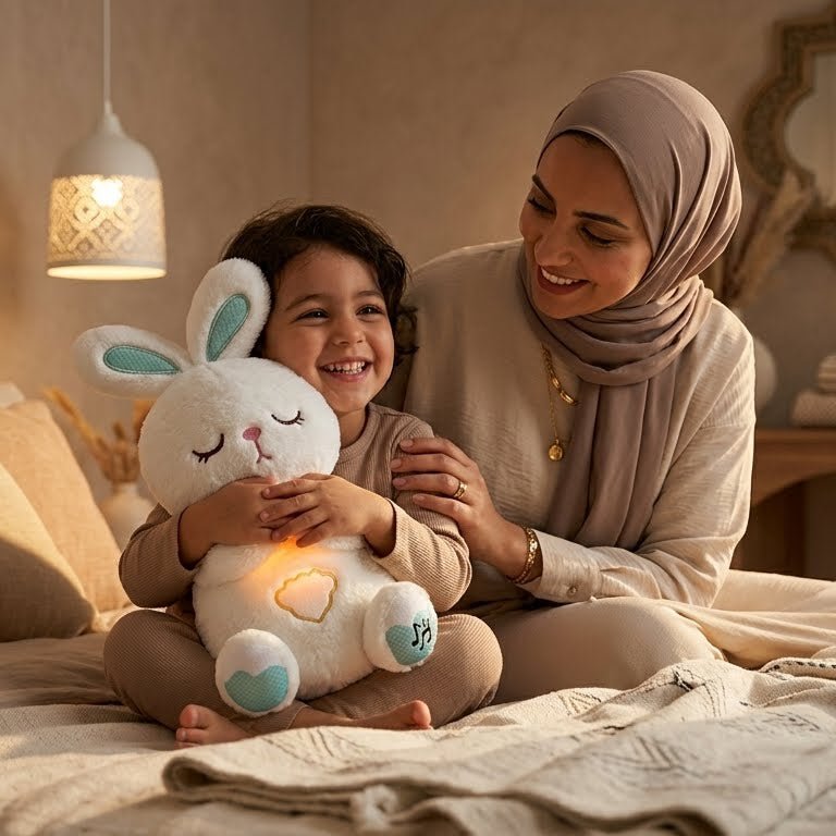 CALMIBUNNY® - Lapin Peluche Respirant - PELUCHOU