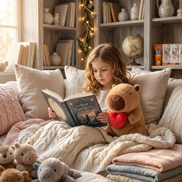 Peluche Capybara Coeur | 35 cm — Coin lecture – Peluchou