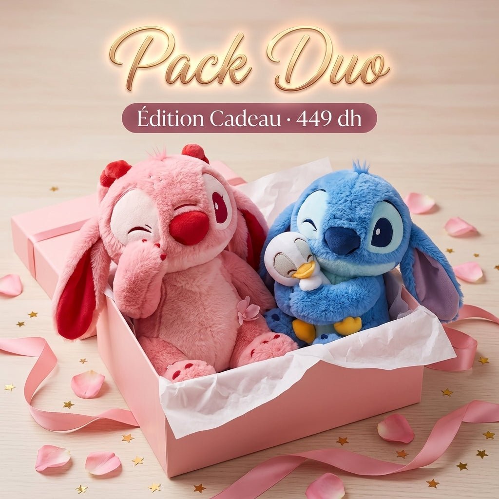Pack Duo Stitch Peluchou – Lilou Pink Édition Limitée + Stitch Day 2024 | Cadeau Parfait - PELUCHOU