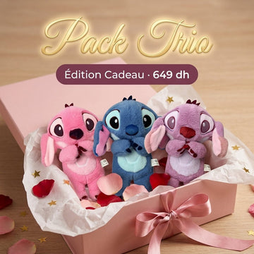 Pack Trio Stitch Respirant – 3 Peluches Veilleuses Apaisantes | Peluchou - PELUCHOU