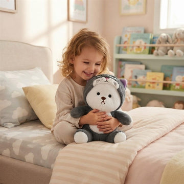 Enfant avec peluche 35 cm - Peluchou