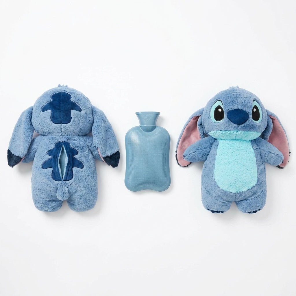 Peluche avec Bouilotte Angel ou Stitch - PELUCHOU