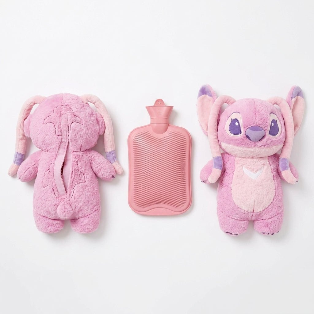 Peluche avec Bouilotte Angel ou Stitch - PELUCHOU