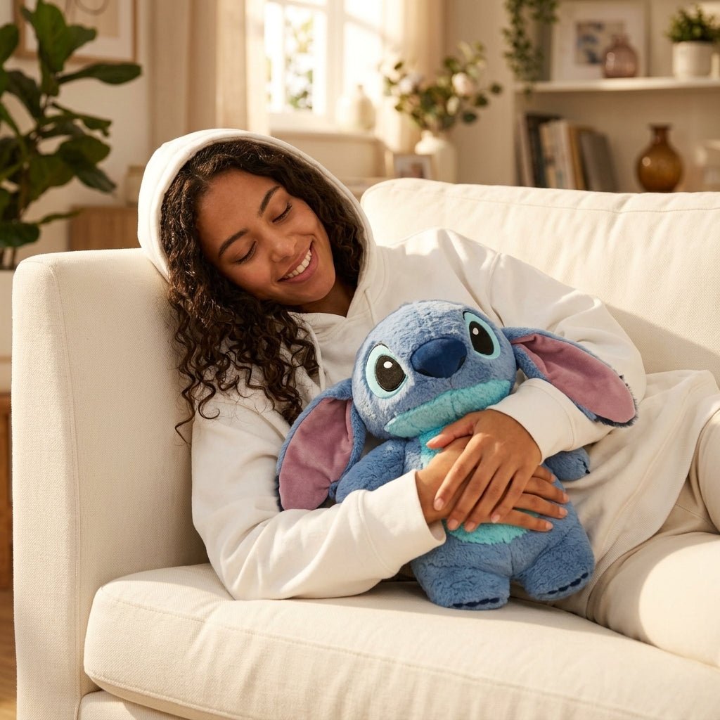 Peluche avec Bouilotte Angel ou Stitch - PELUCHOU
