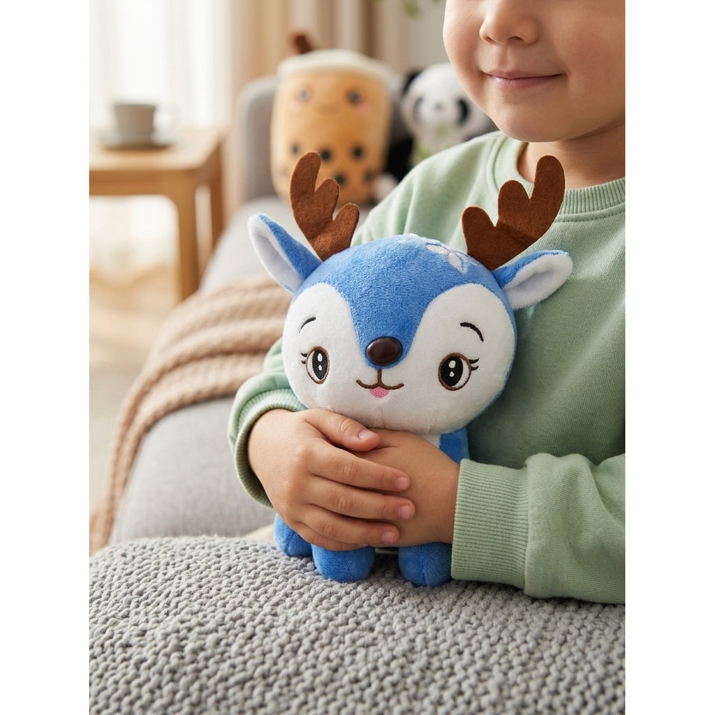 Peluche Cerf Bleu 20cm – Peluchou