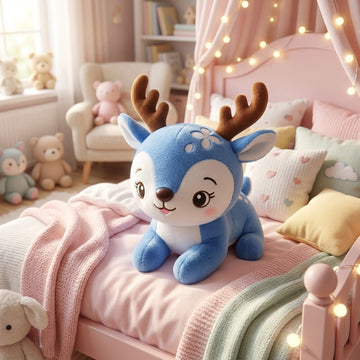Peluche Cerf Bleu 20cm – Peluchou