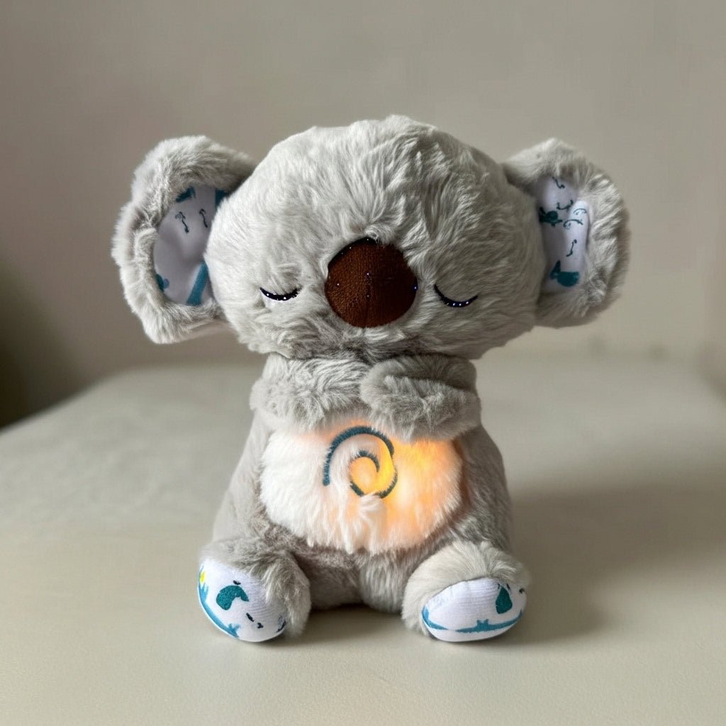Peluche koala qui respire avec berceuse apaisante - PELUCHOU