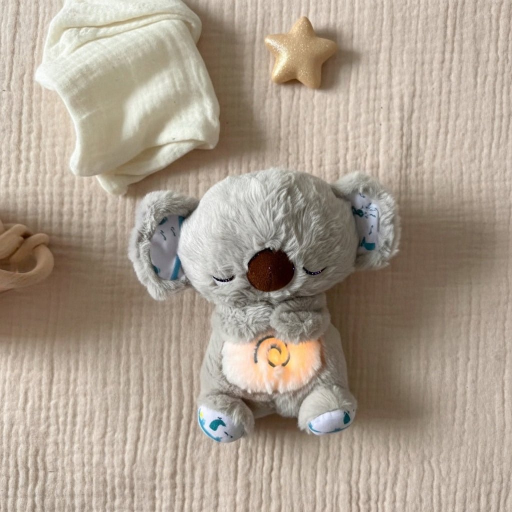 Peluche koala qui respire avec berceuse apaisante - PELUCHOU