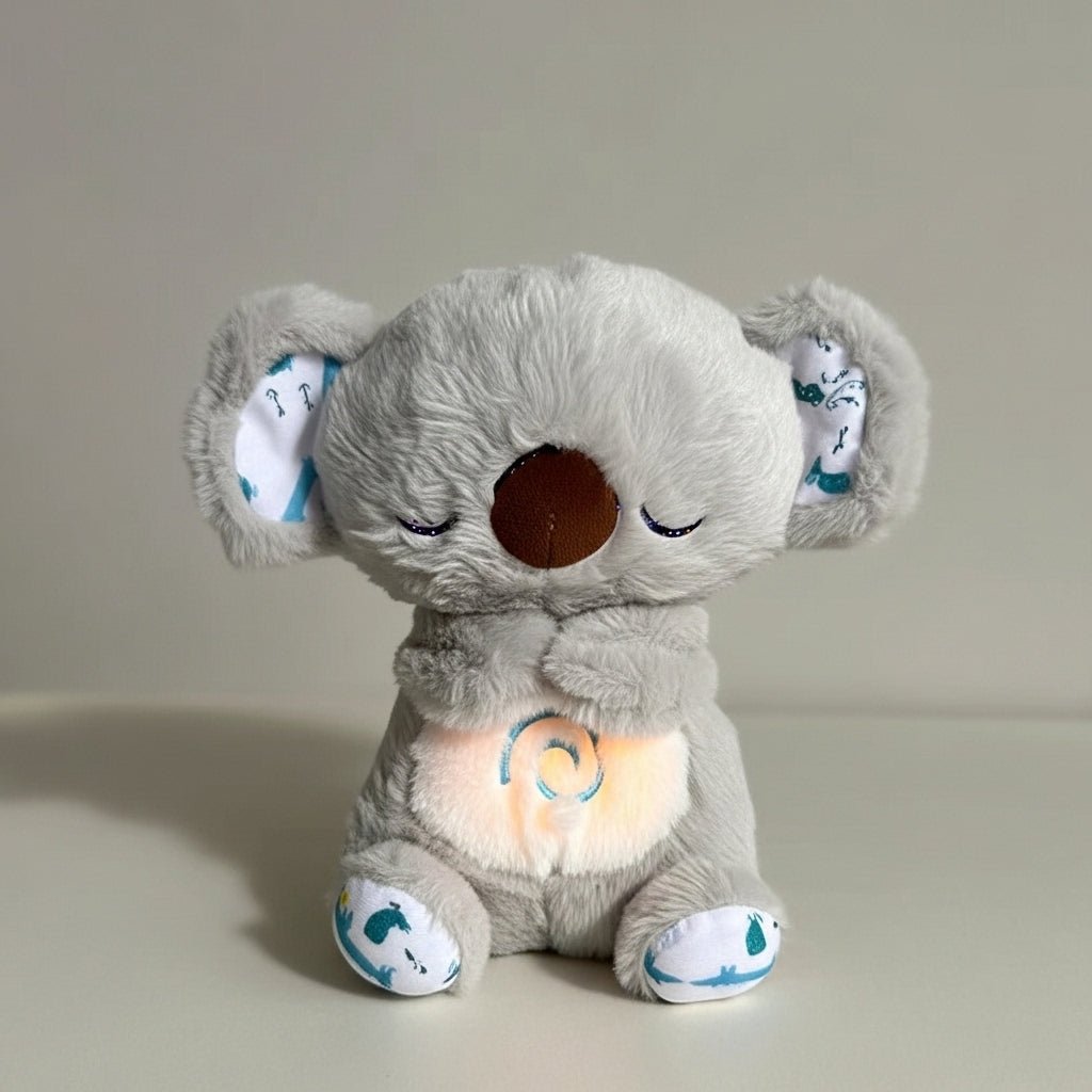 Peluche koala qui respire avec berceuse apaisante - PELUCHOU