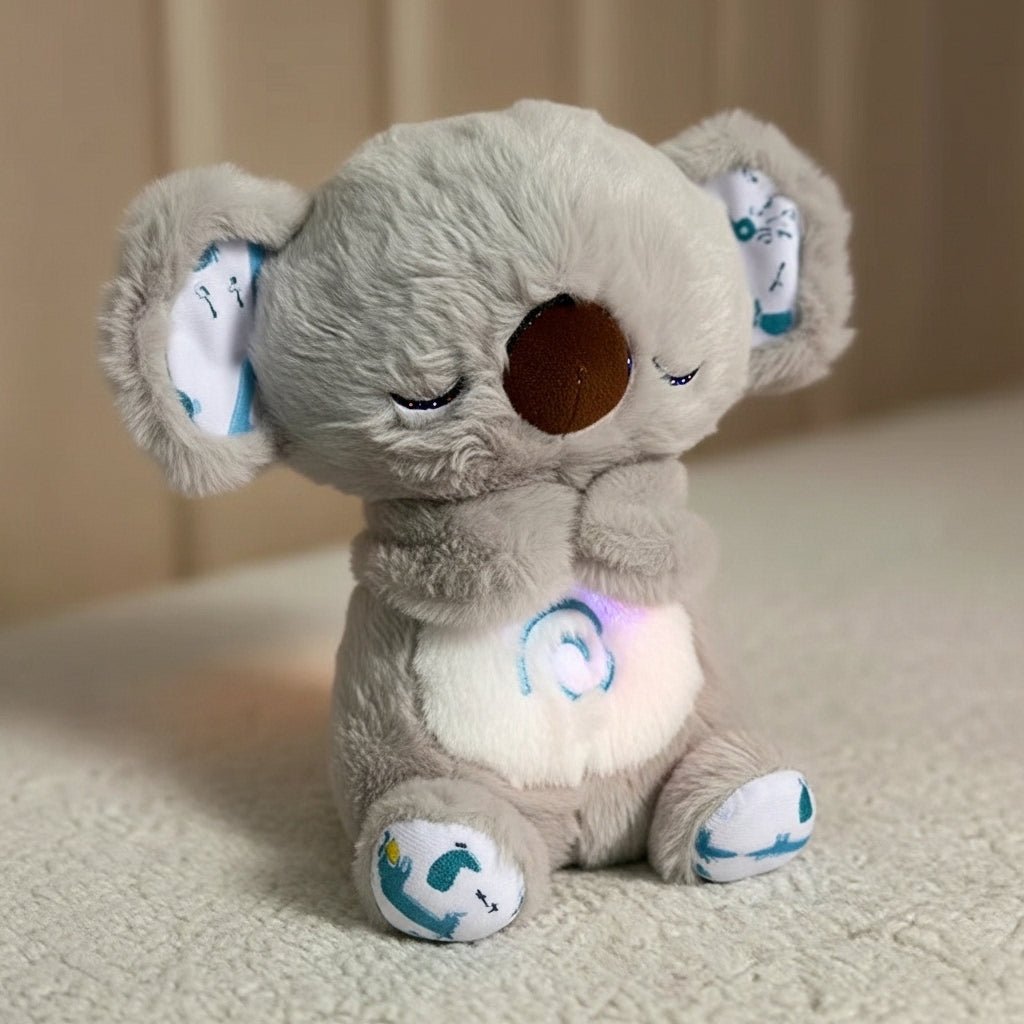 Peluche koala qui respire avec berceuse apaisante - PELUCHOU