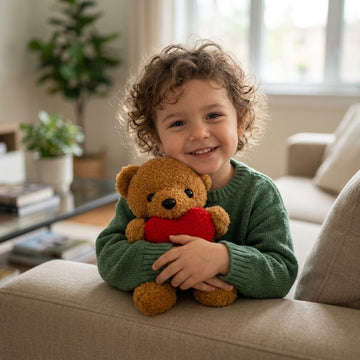 Peluche Ours Câlin Cœur 20cm – Peluchou