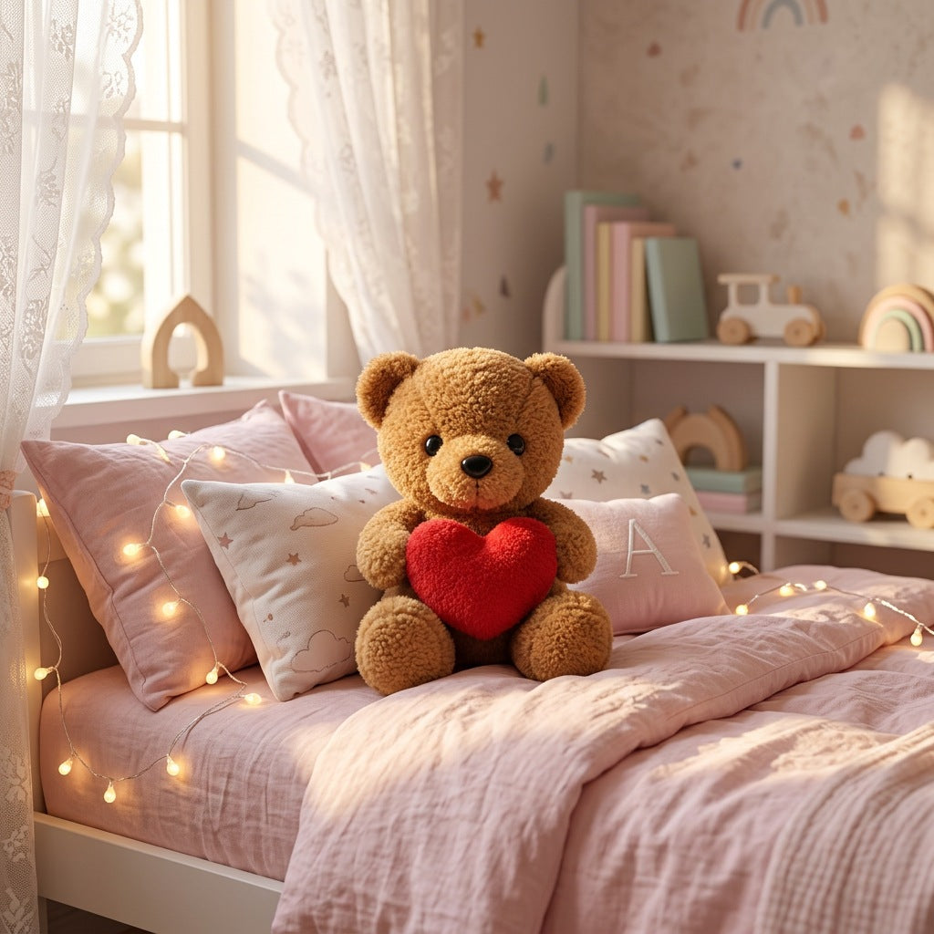 Peluche Ours Câlin Cœur 20cm – Peluchou