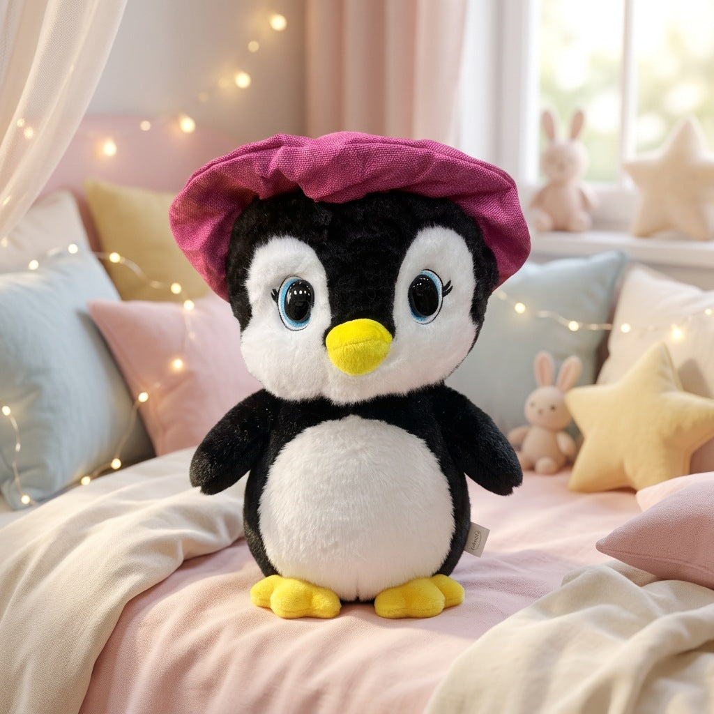 Peluche Pingouin Chapeau 35cm – Peluchou