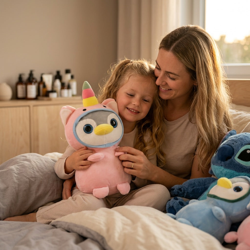 Peluche Pingouin Licorne 35cm – Peluchou