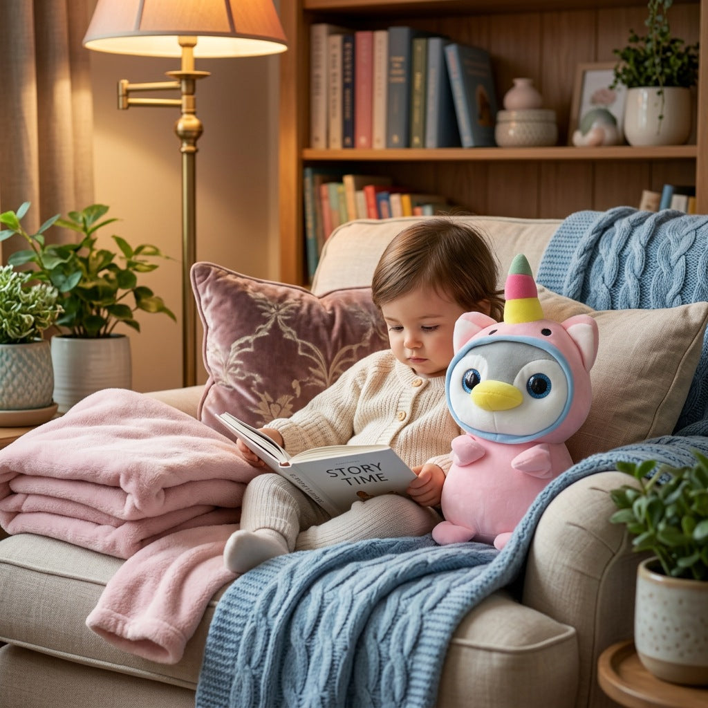 Peluche Pingouin Licorne 35cm – Peluchou
