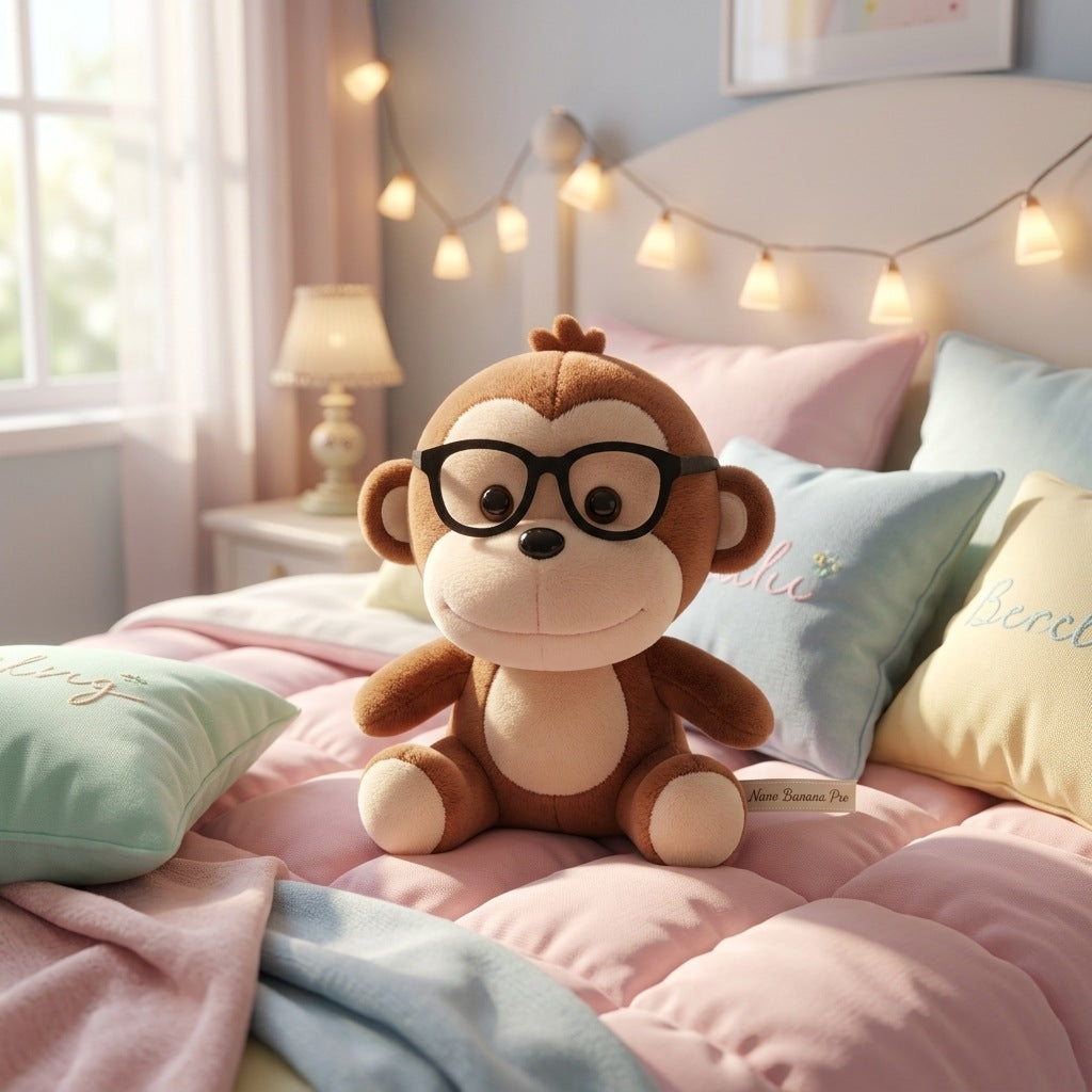 Peluche Singe à Lunettes 20cm – Peluchou