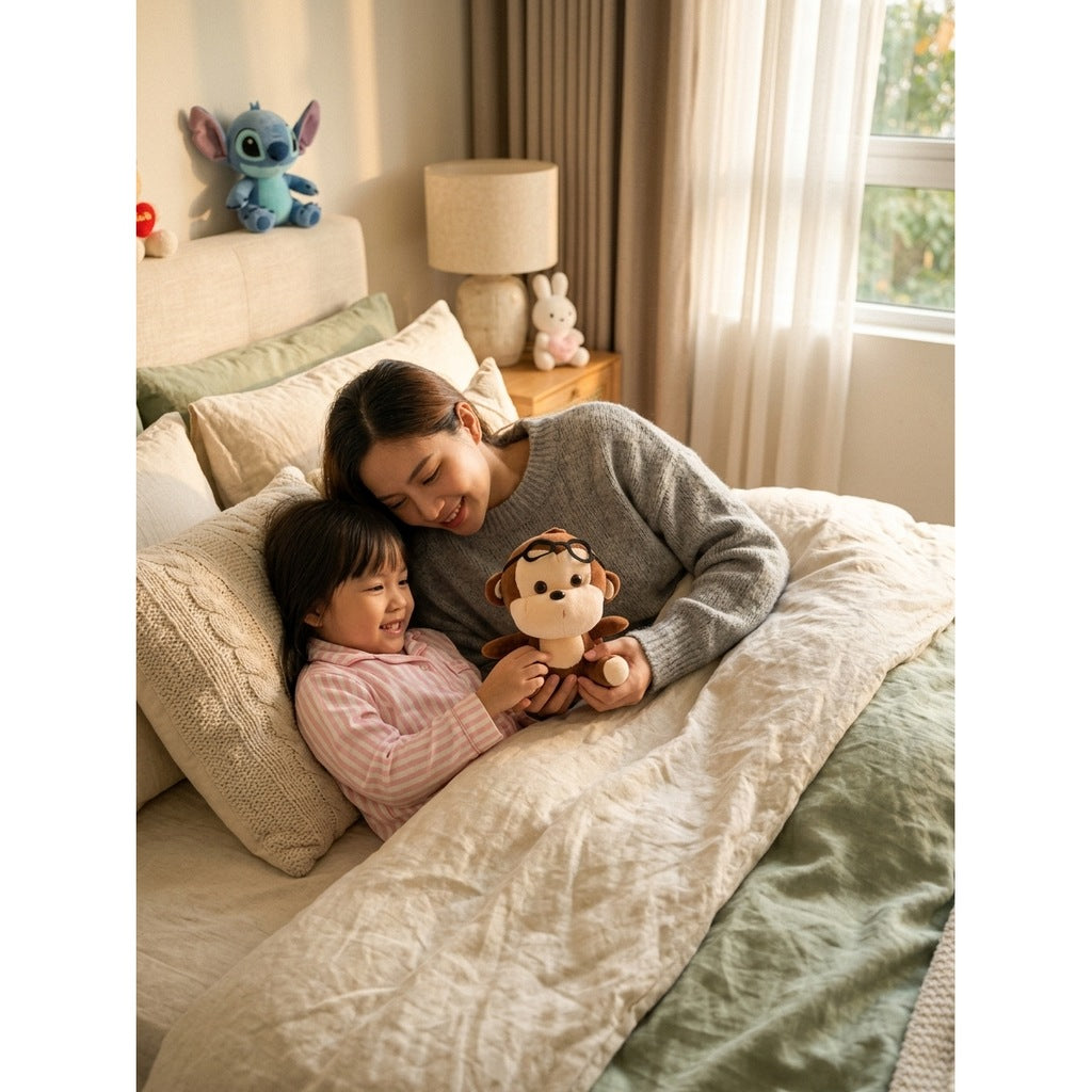 Peluche Singe à Lunettes 20cm – Peluchou