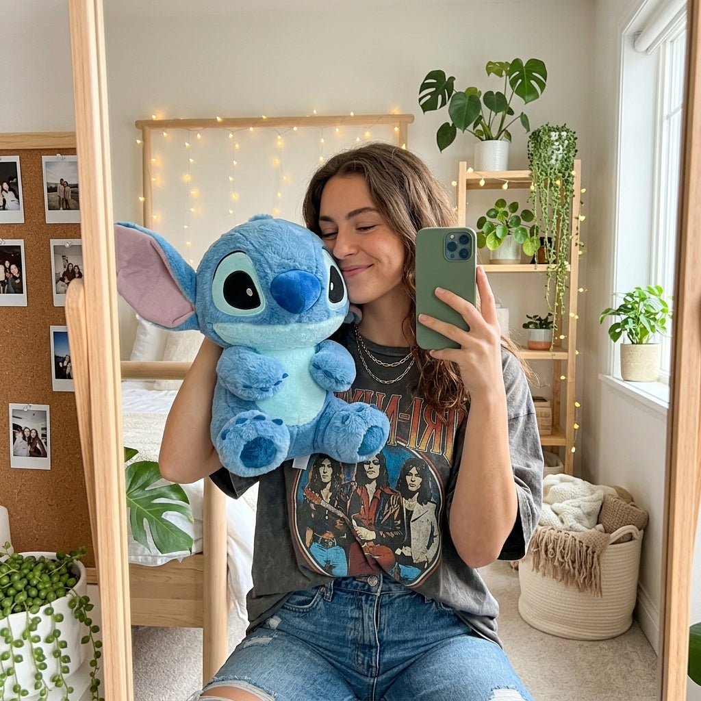 Peluche Stitch Bleu Ultra Douce – 32 cm ou 40 cm | Idée Cadeau Maroc - PELUCHOU