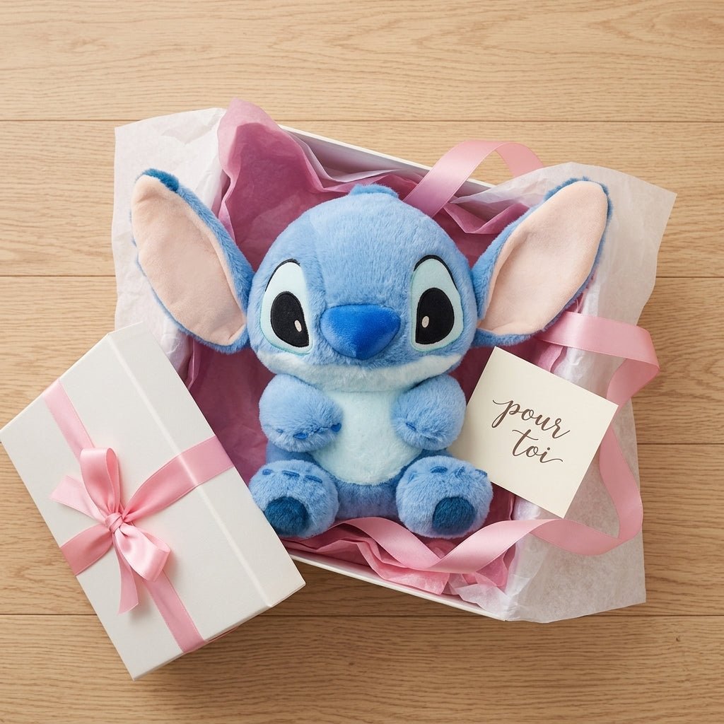 Peluche Stitch Bleu Ultra Douce – 32 cm ou 40 cm | Idée Cadeau Maroc - PELUCHOU