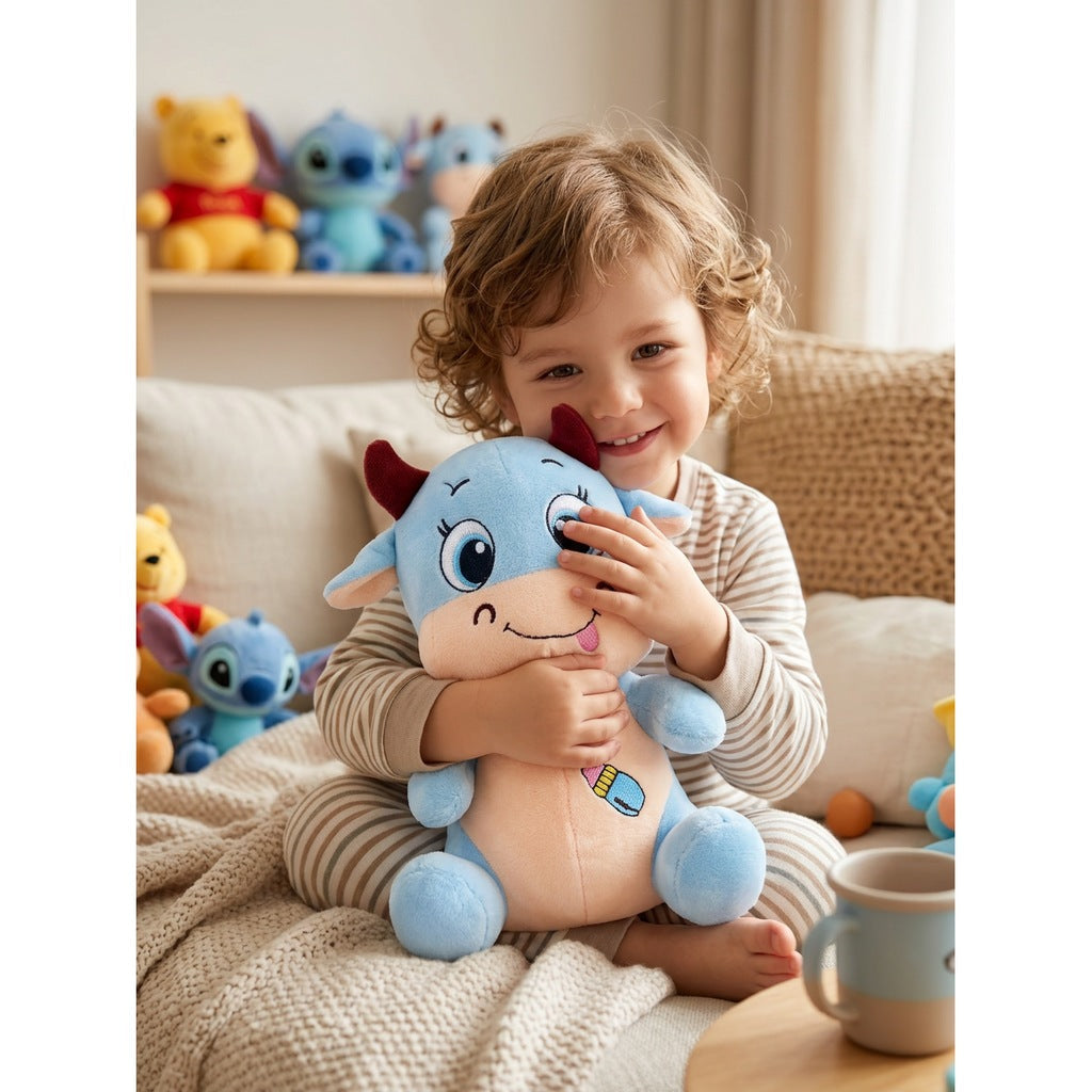 Peluche Vache Bébé 20cm – Peluchou