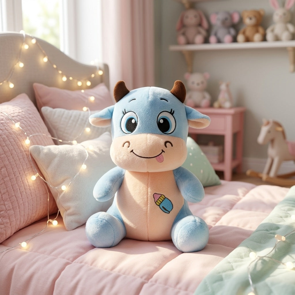 Peluche Vache Bébé 20cm – Peluchou